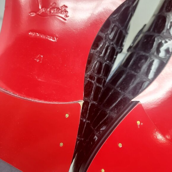 Christian Louboutin Mens MJ Moc Alligator Black Bit Loafer - Picture 12 of 13